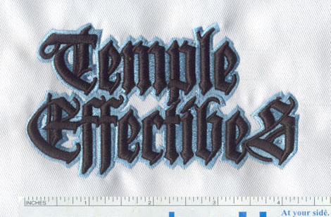 3D puff embroidery text design